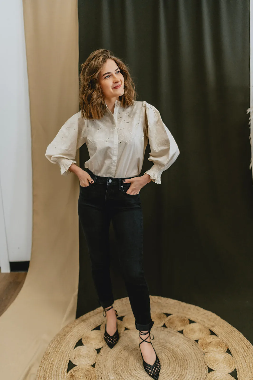The Kilja Blouse by Part Two - Whitecap - PLUS