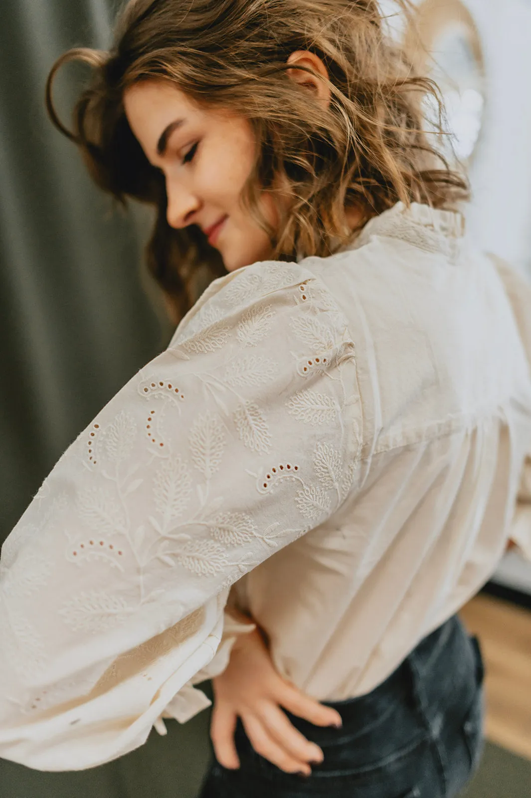 The Kilja Blouse by Part Two - Whitecap - PLUS