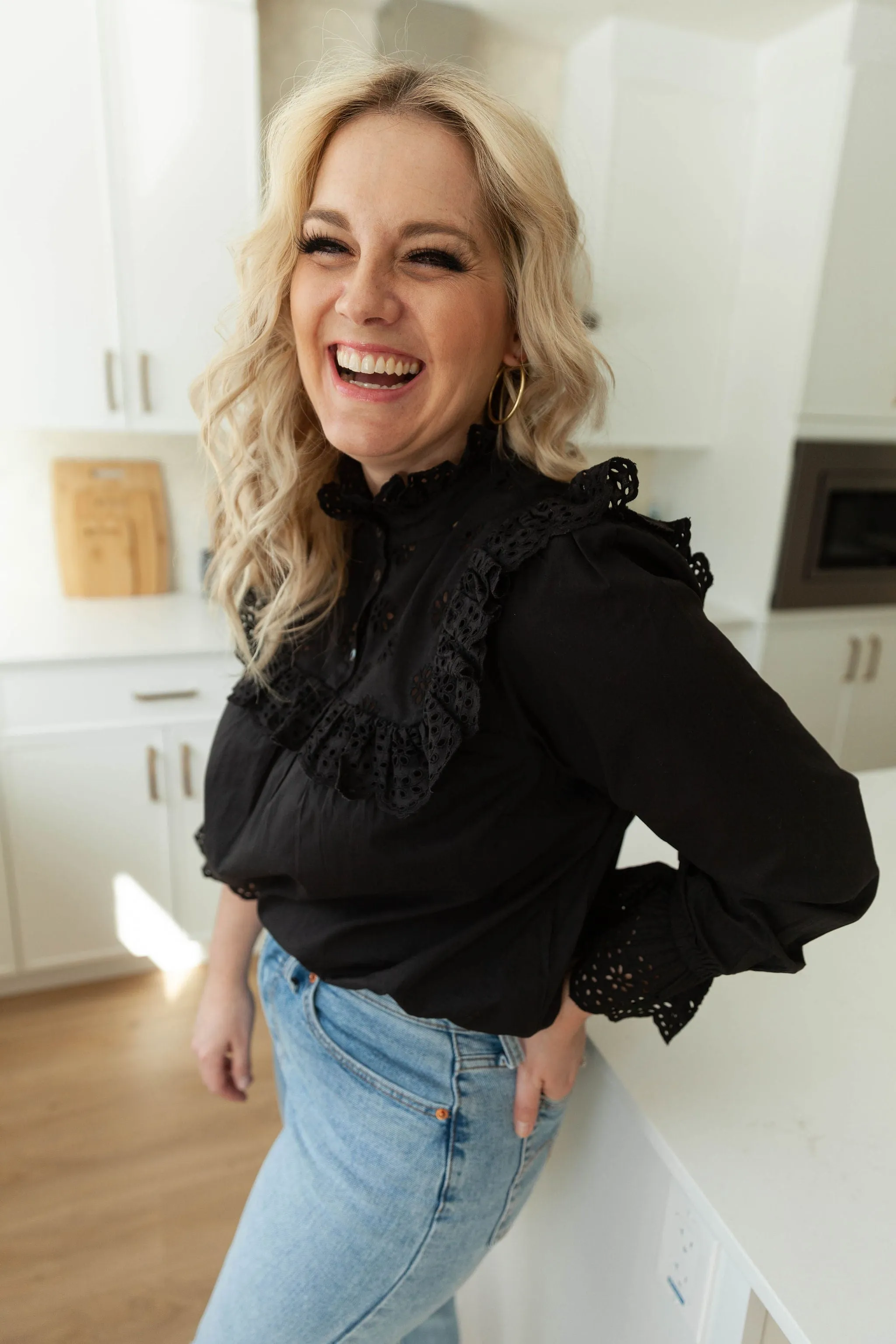 The Nilea Blouse by Part Two - Black