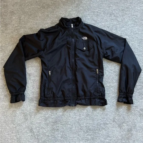 The North Face Women’s Black Zip-Up Windbreaker