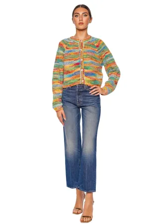 The Raglan Fancy Fade Crop Cardigan