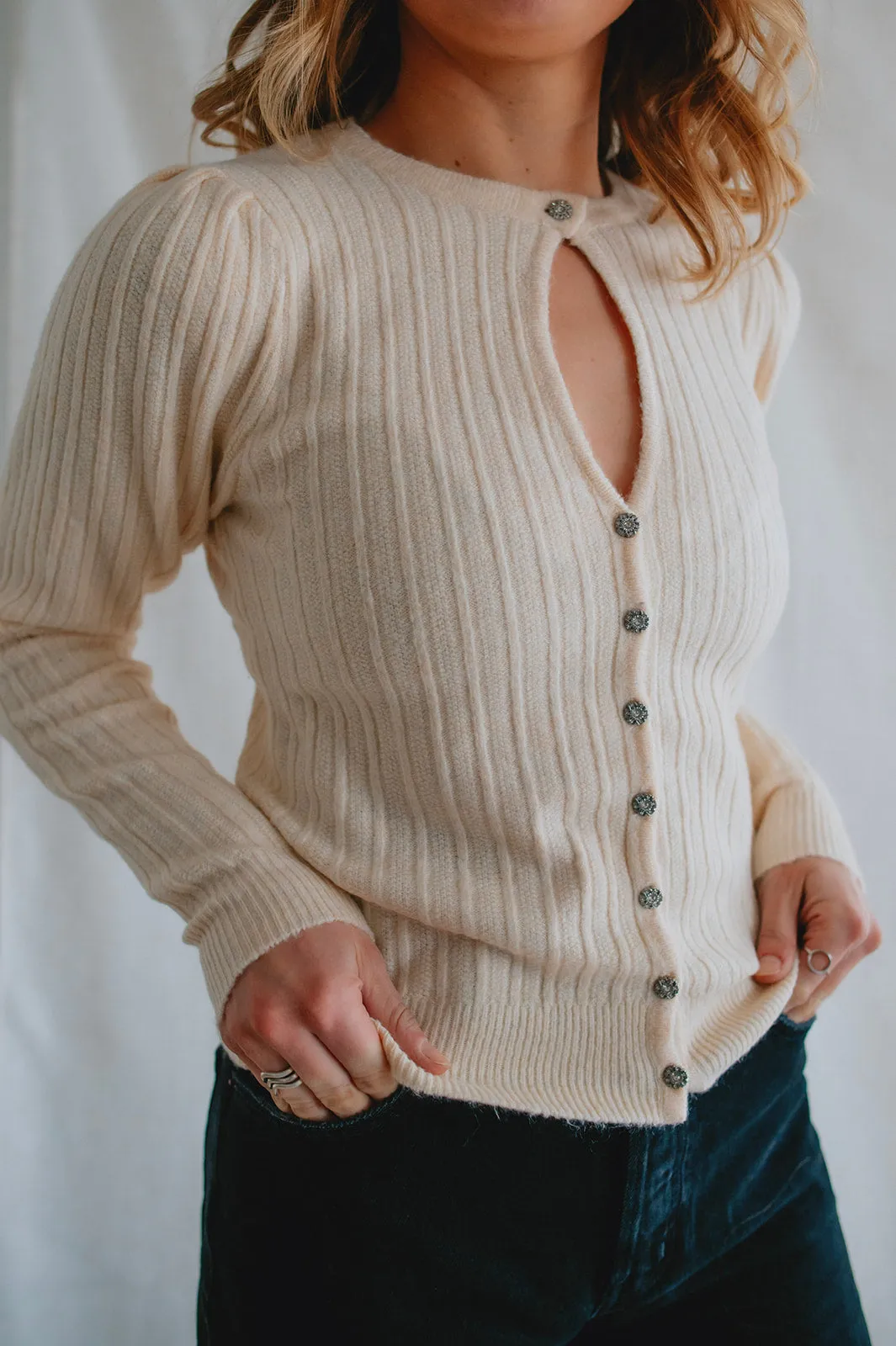 The Reed Cardi by Heartloom - Ivory