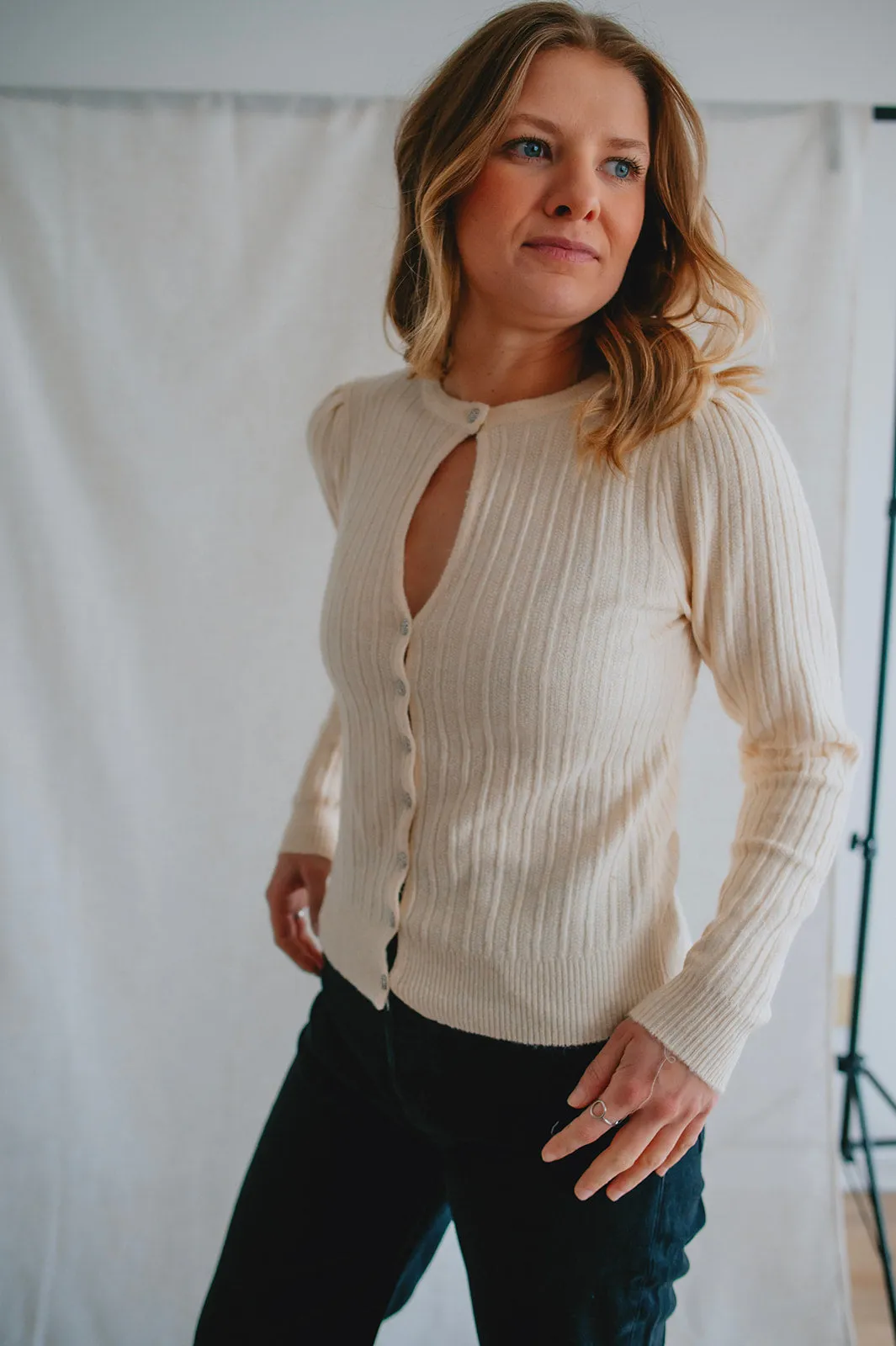 The Reed Cardi by Heartloom - Ivory