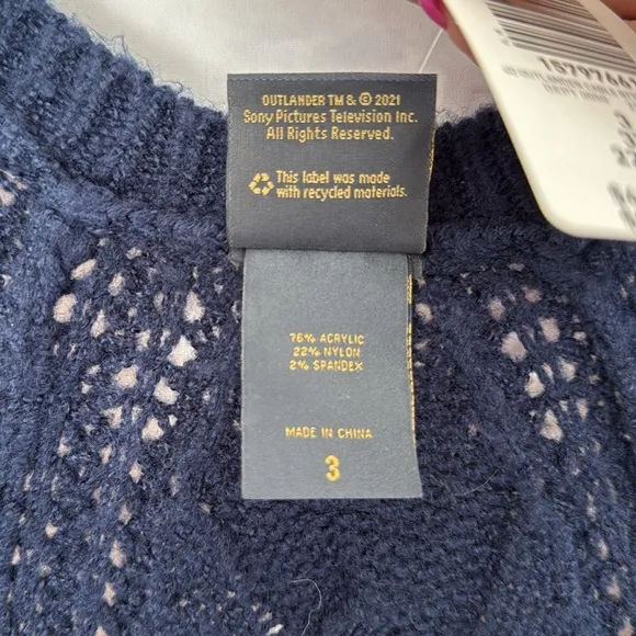 TORRID Outlander The Series Women's Navy Sweater Cardigan Size 3X