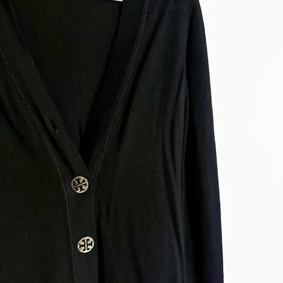 Tory Burch - Black Merino Wool Cardigan