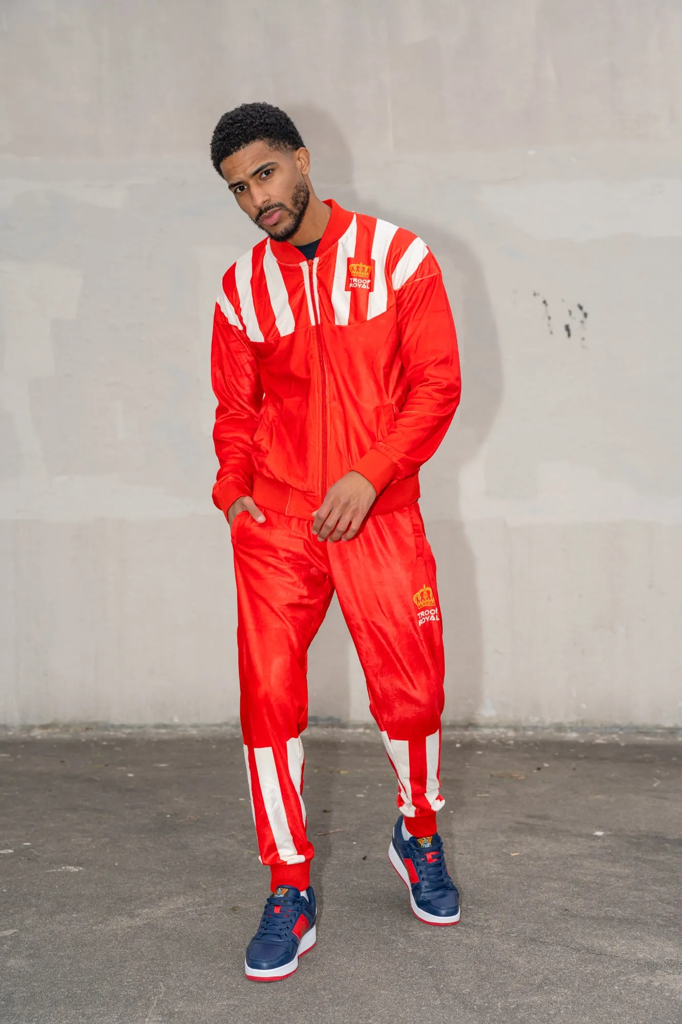 TROOP Crown Royal Velour Pants 2.0 Red