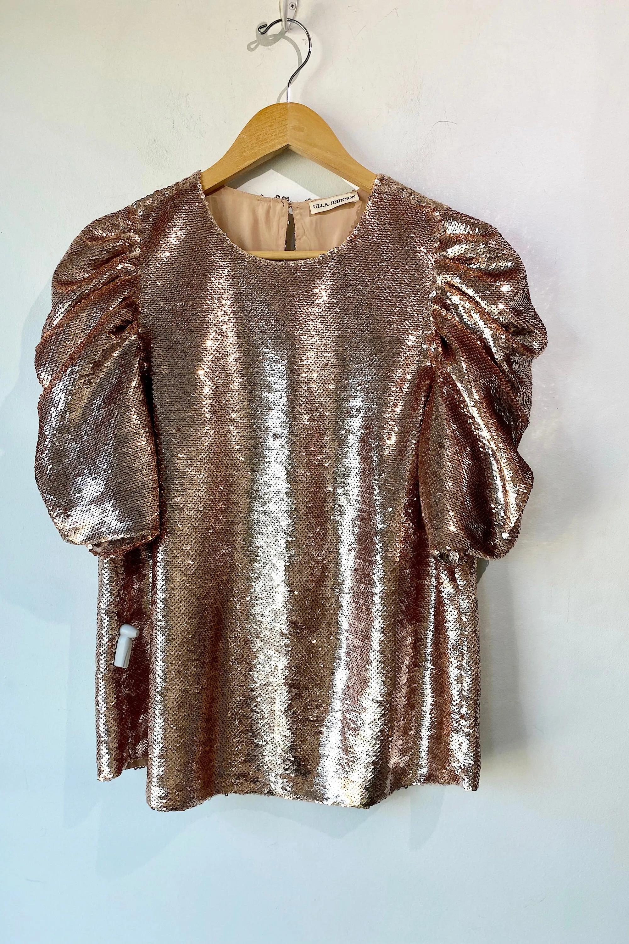 Ulla Johnson Blush Sequin Blouse