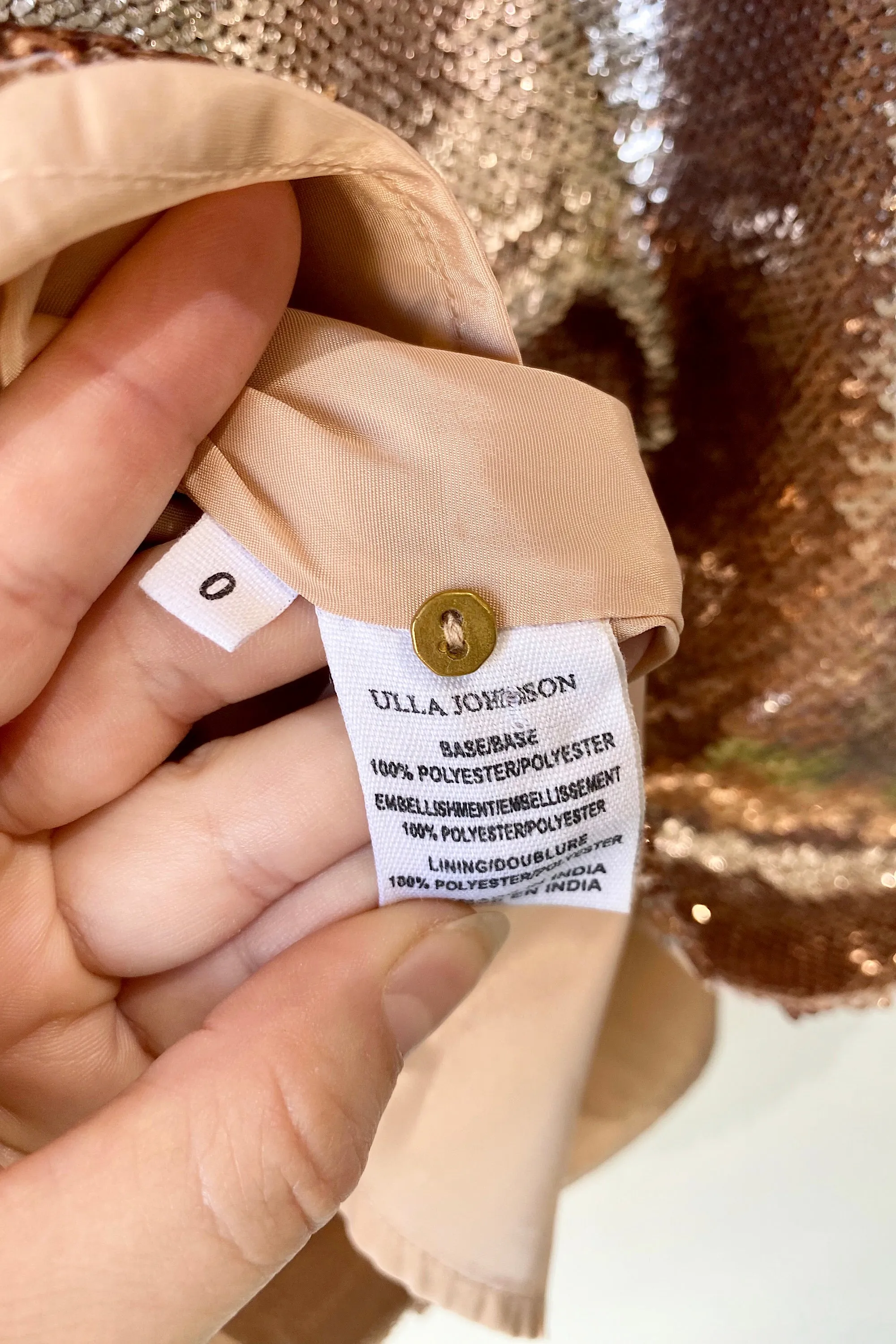 Ulla Johnson Blush Sequin Blouse