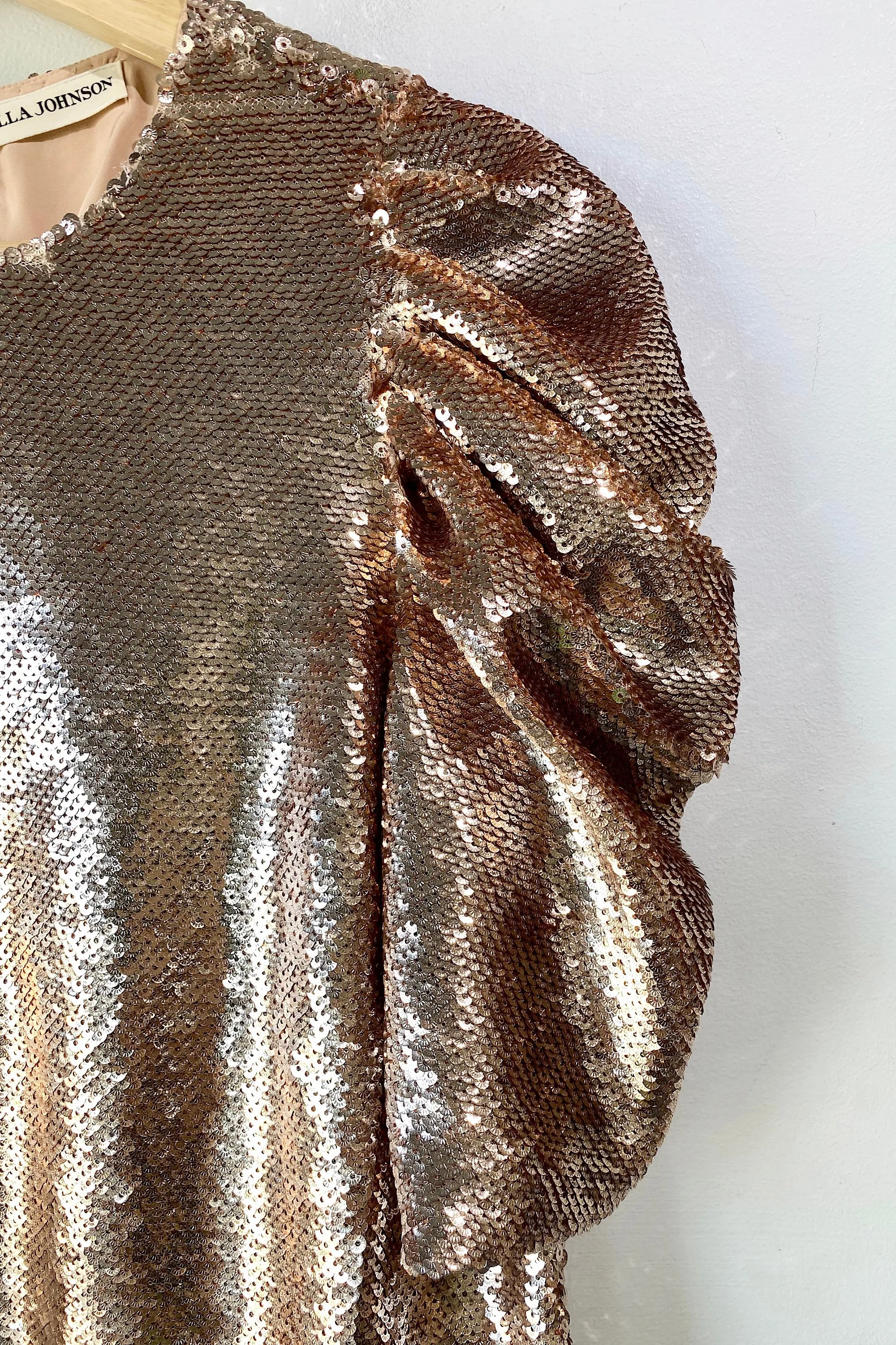 Ulla Johnson Blush Sequin Blouse