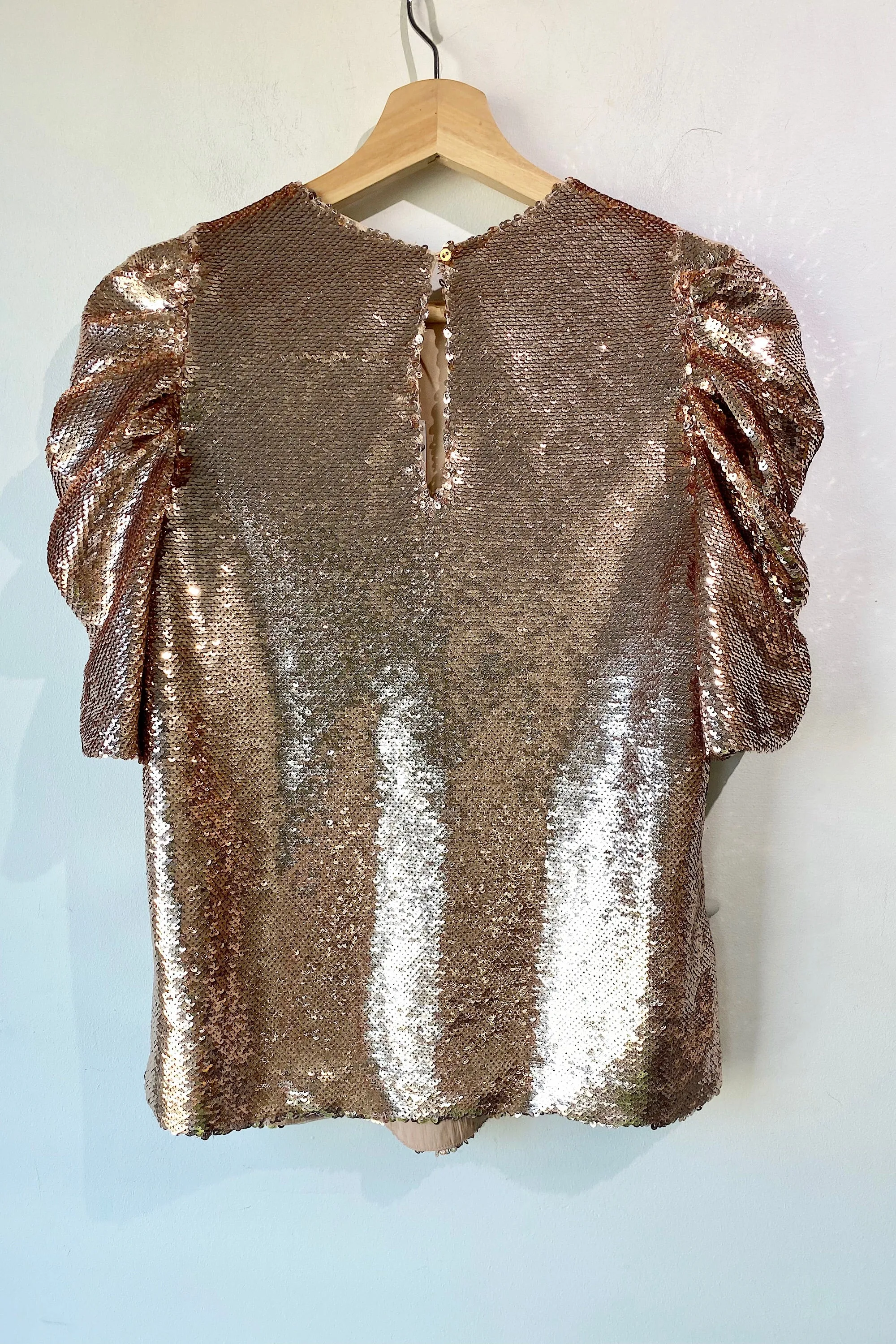 Ulla Johnson Blush Sequin Blouse