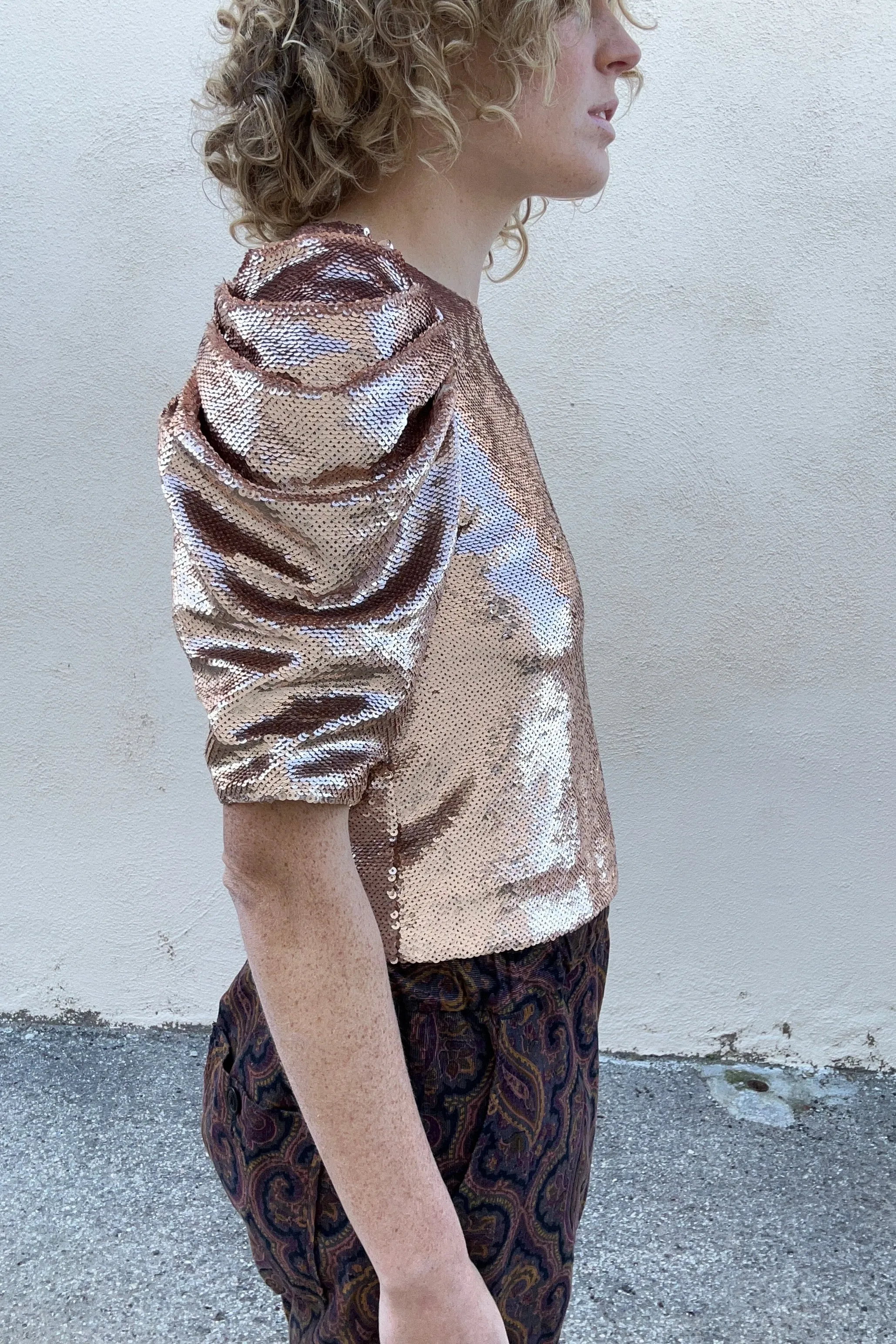Ulla Johnson Blush Sequin Blouse