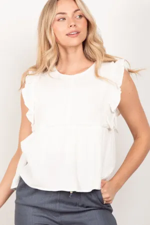 VER124 - WHITE BABYDOLLL TOP