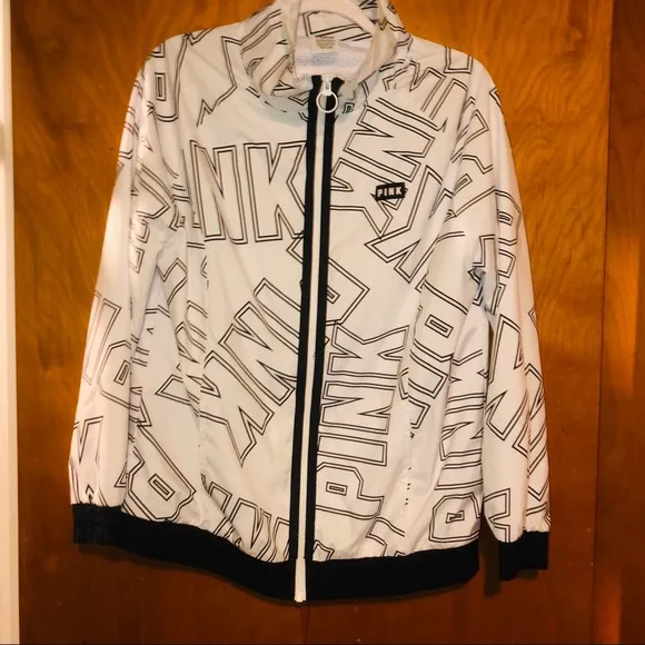 𝅺Victoria’s Secret White Windbreaker Jacket XS