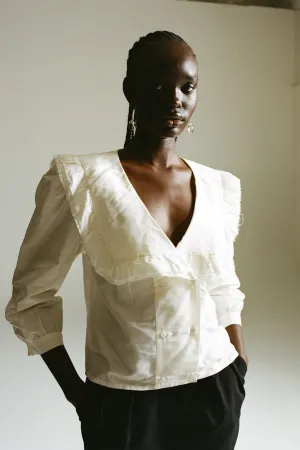 VIENNA BLOUSE — WHITE