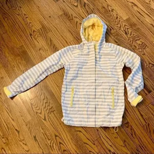 VINEYARD VINES Gray White Stripe Yellow Jacket M