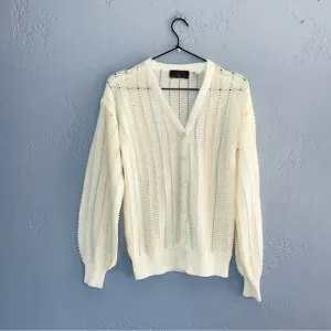 Vintage 1970s Kitted Cardigan Size Medium