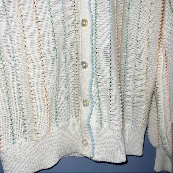 Vintage 1970s Kitted Cardigan Size Medium