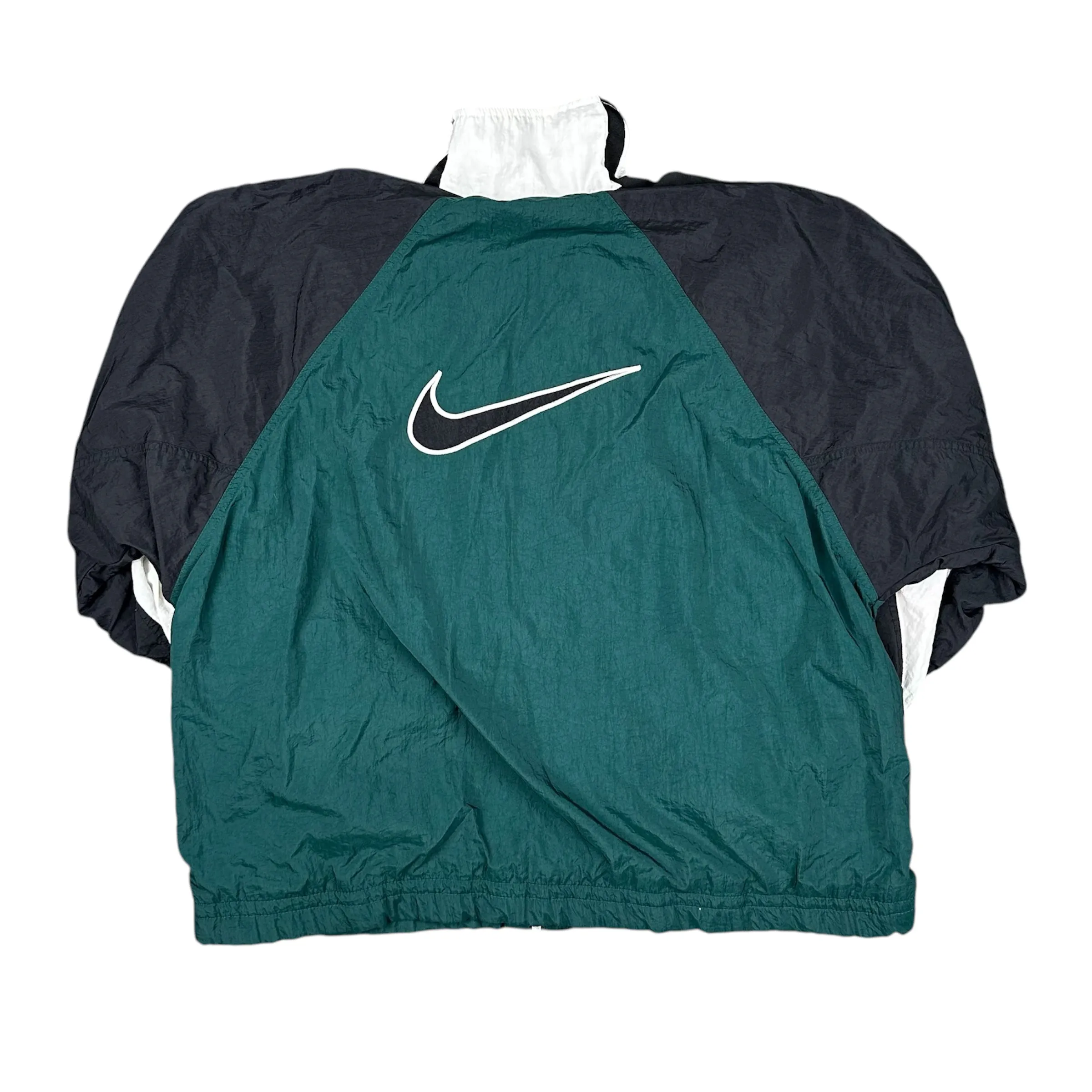 Vintage Nike Green/Black/White Windbreaker Jacket - L