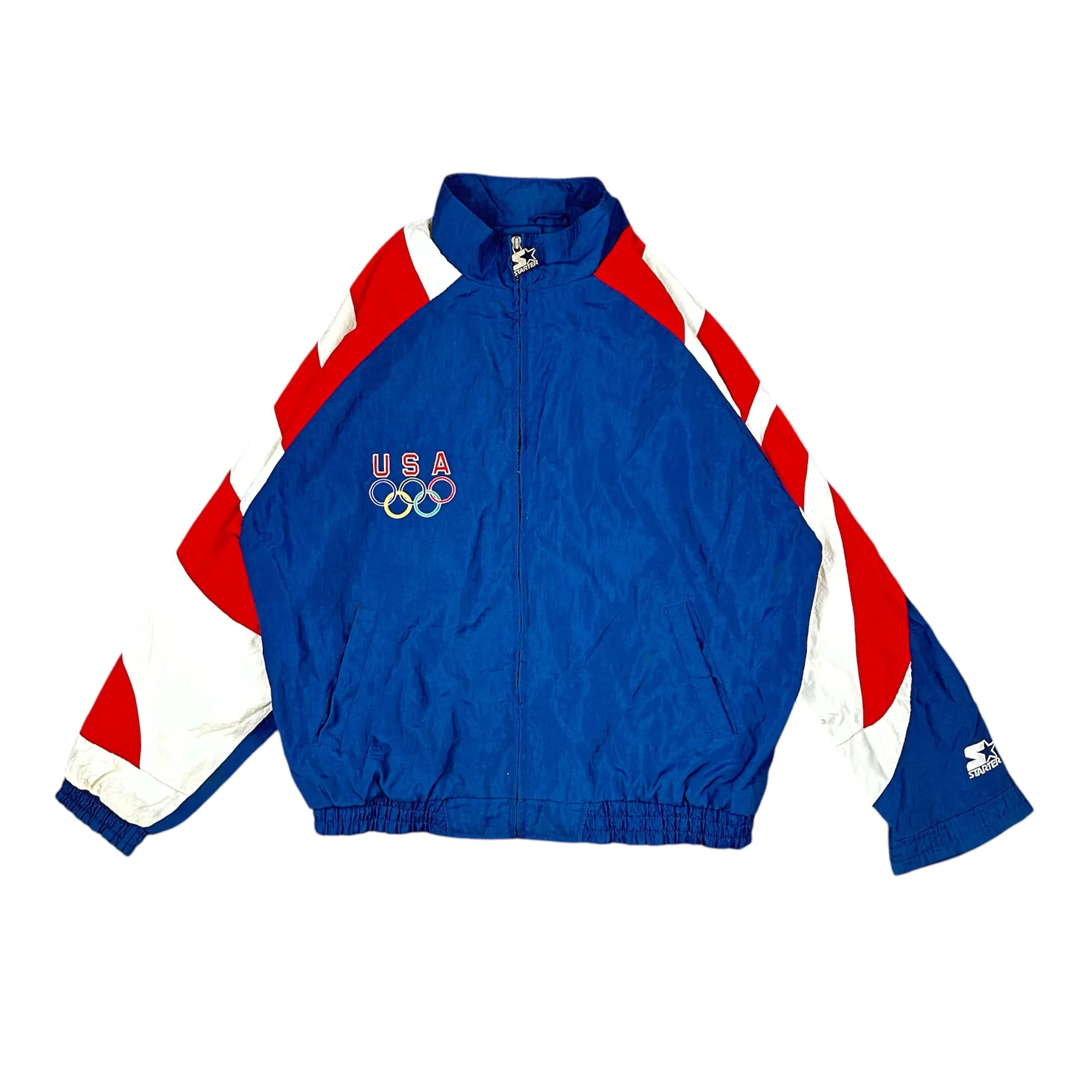 Vintage Starter USA Olympic Windbreaker Jacket - L