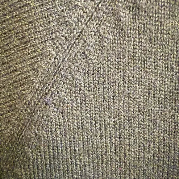 Vintage Women's NWOT Stephanie Andrews Black Merino Wool Cardigan Sweater Size L