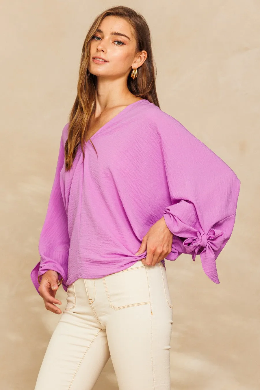 Violet Woven Delight Blouse 1X-3X * on sale *