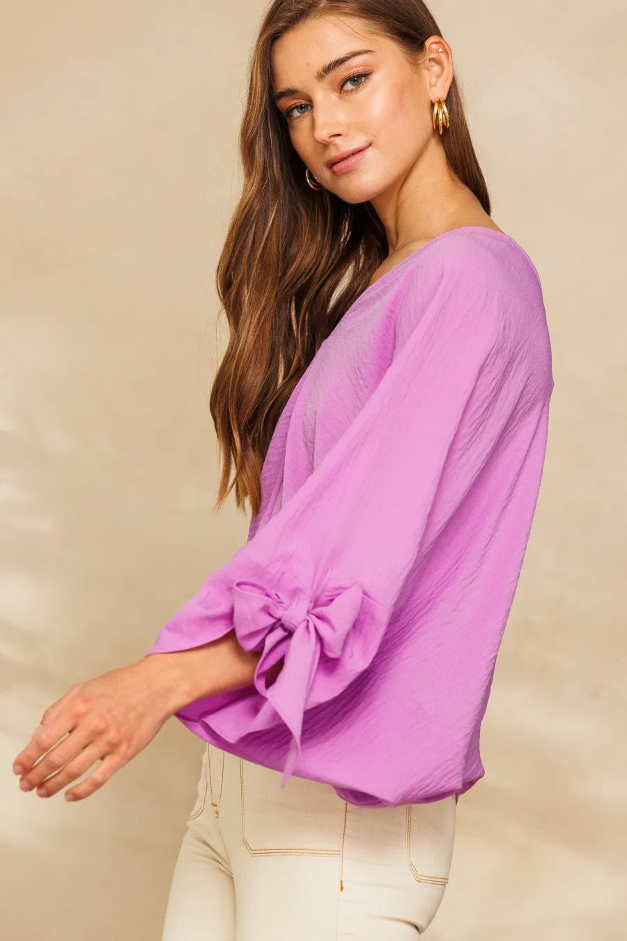 Violet Woven Delight Blouse 1X-3X * on sale *
