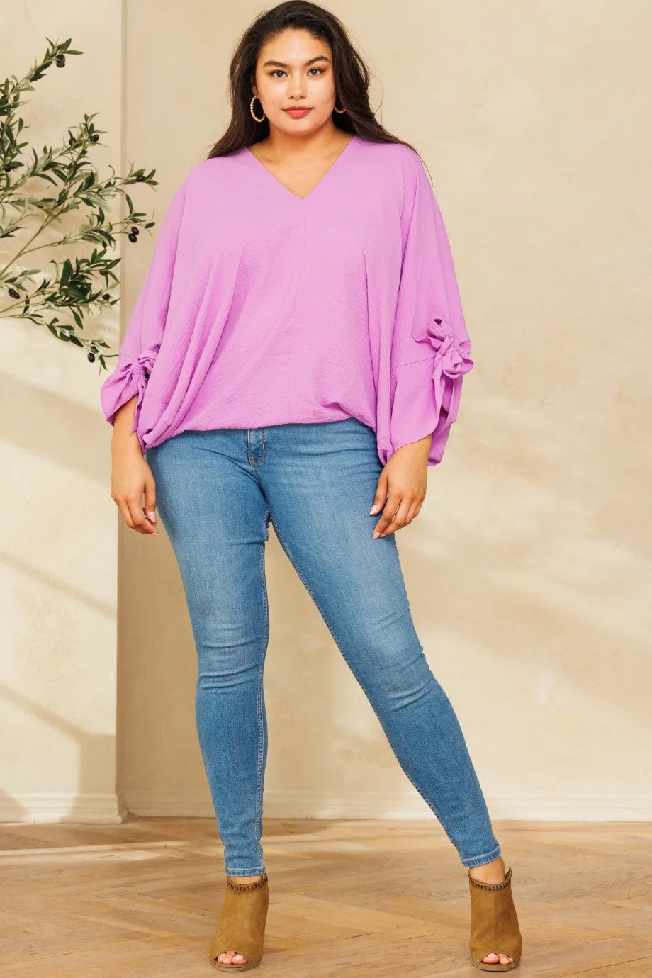 Violet Woven Delight Blouse 1X-3X * on sale *