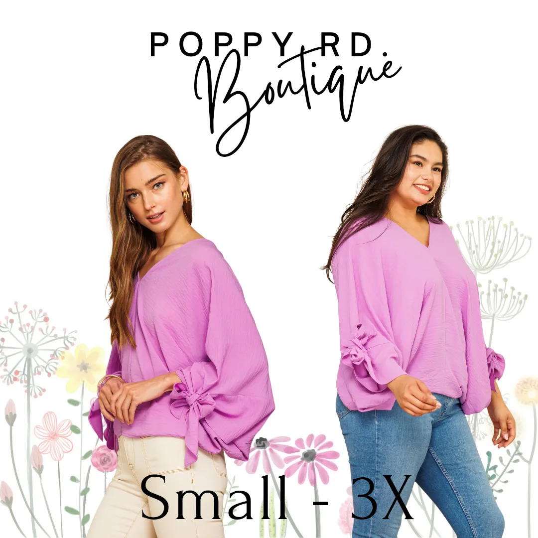 Violet Woven Delight Blouse 1X-3X * on sale *