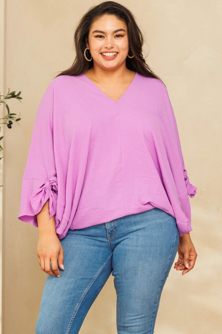 Violet Woven Delight Blouse 1X-3X * on sale *