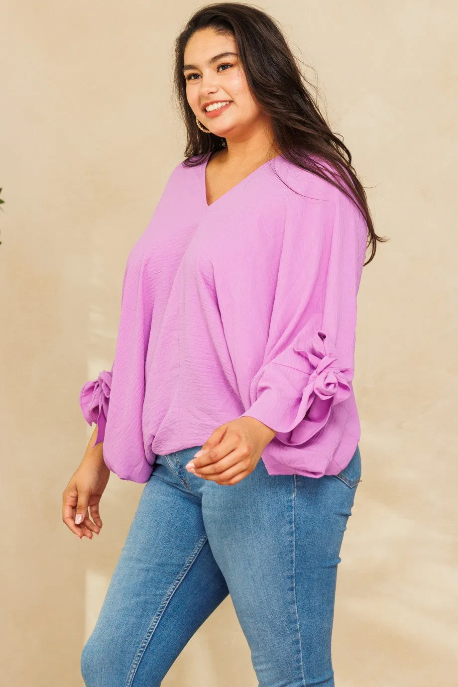 Violet Woven Delight Blouse 1X-3X * on sale *