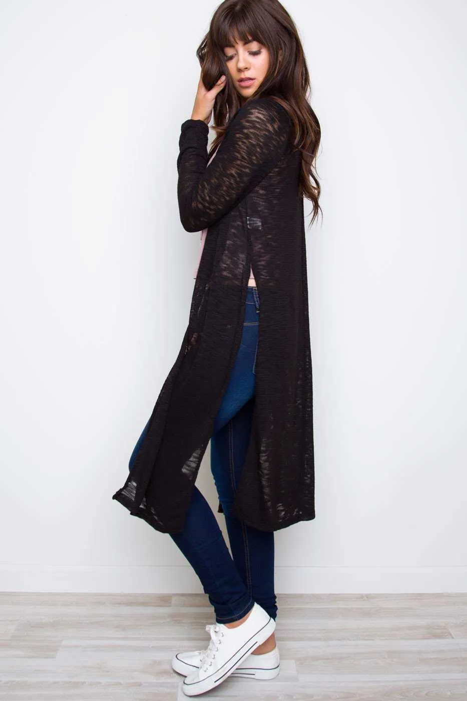 Waverly Knit Cardigan - Black