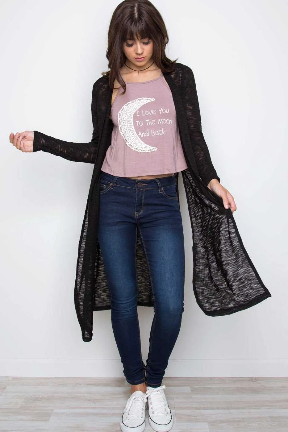 Waverly Knit Cardigan - Black