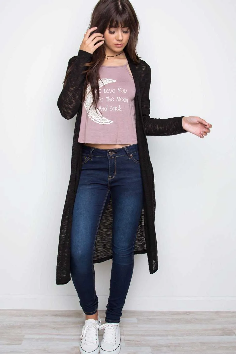 Waverly Knit Cardigan - Black