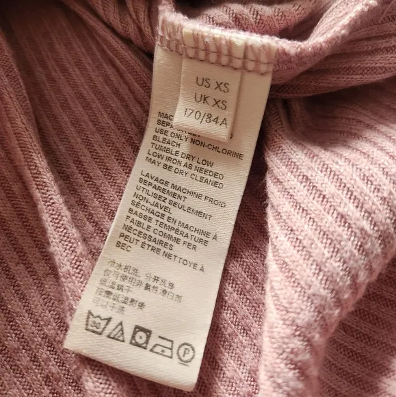 We the Free Cardigan XS Longline Button Front Knit Duster Sweater Pink Ribbed