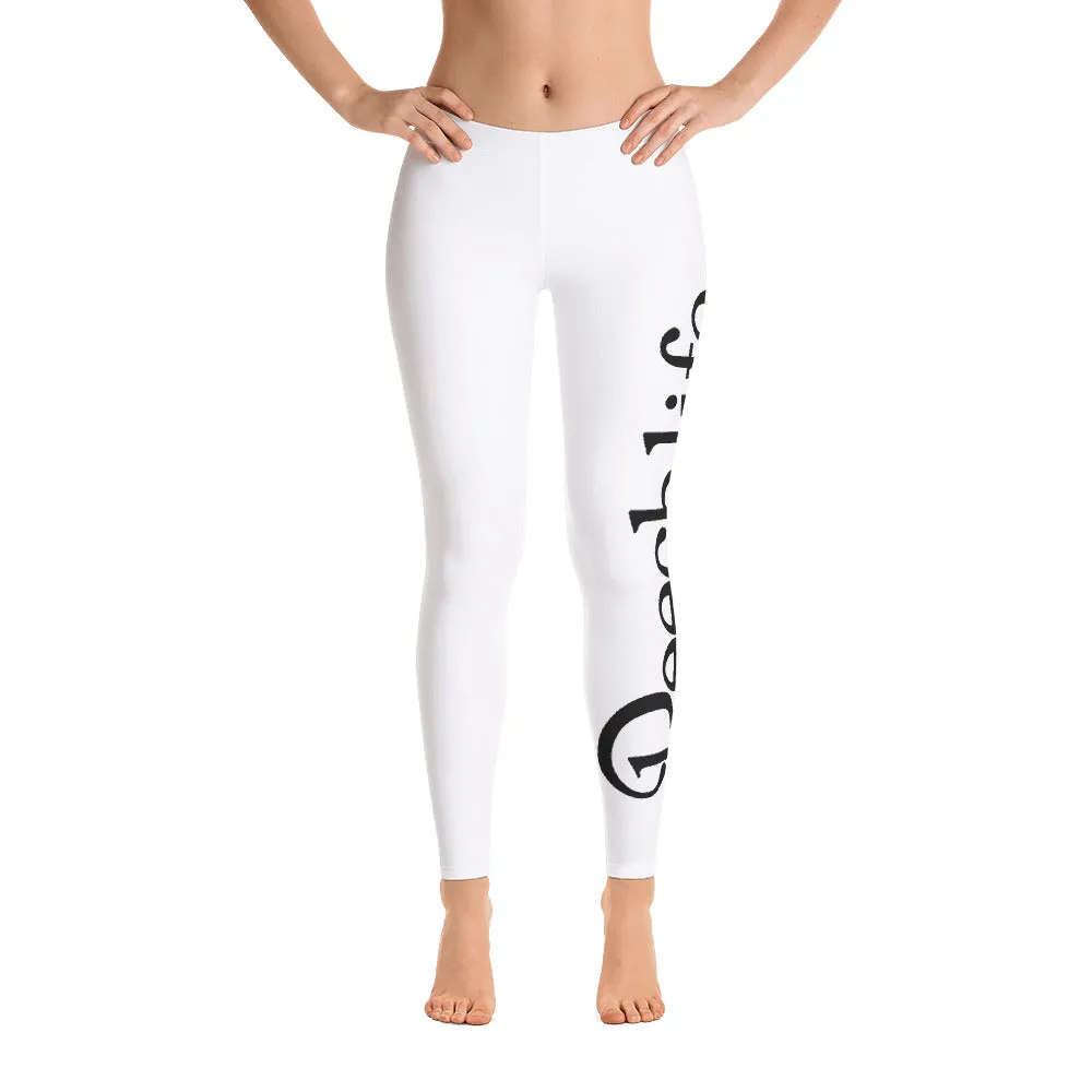 White Beechlife Leggings Left Leg