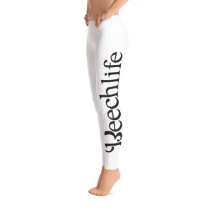 White Beechlife Leggings Left Leg