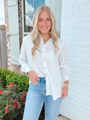 White Collared Blouse