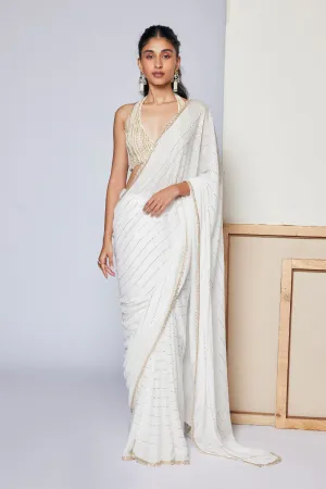 WHITE IVY SAREE