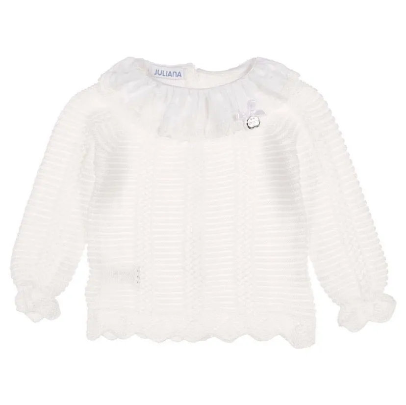 White Knitted 3-Piece Set