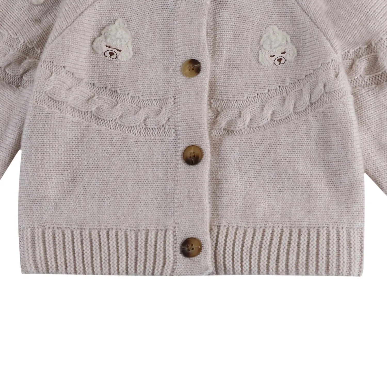 Wiesse Cardigan | Poodle | Soft Sand