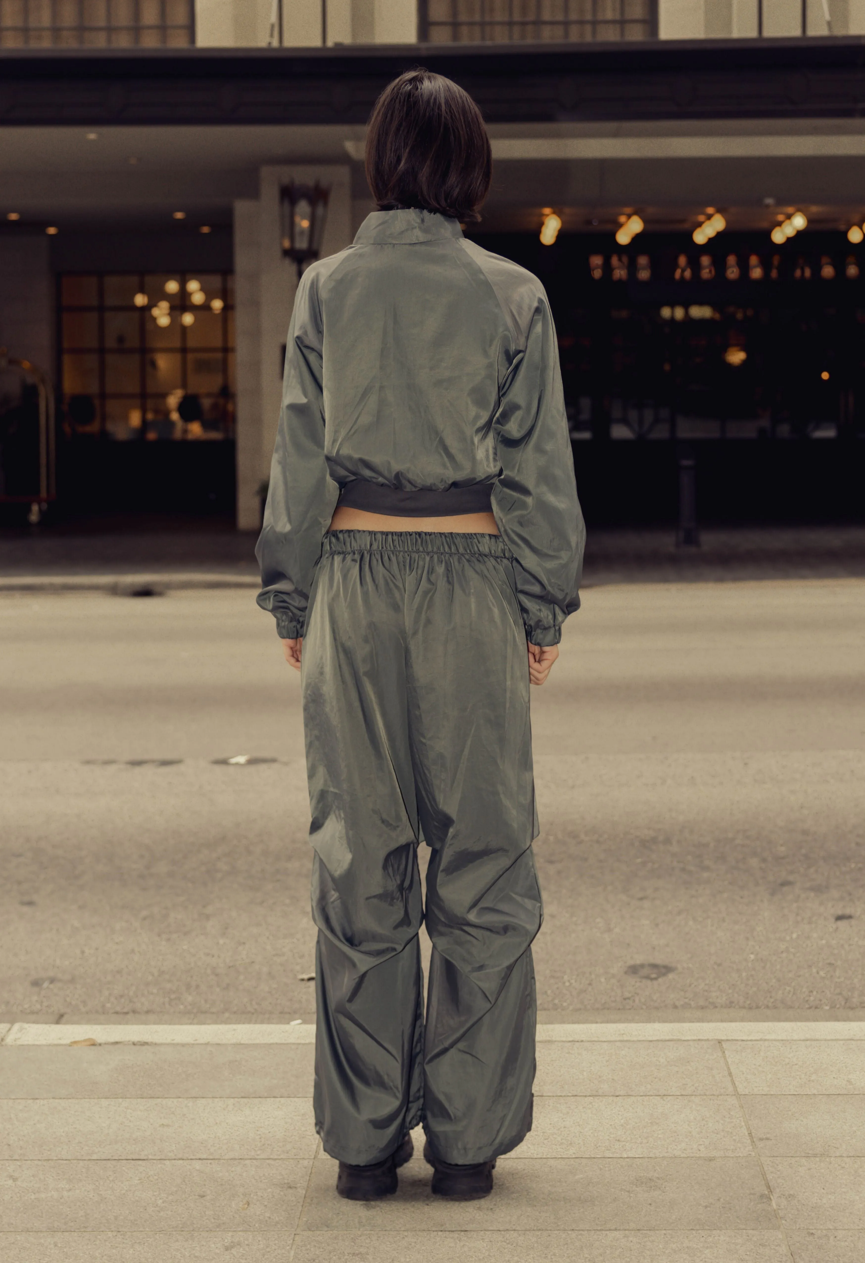 Windbreaker Jacket in Forest Grey