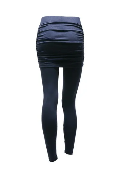 Women Long Pant Cotton Solid Color Sexy Skirted Leggings Casual Pants