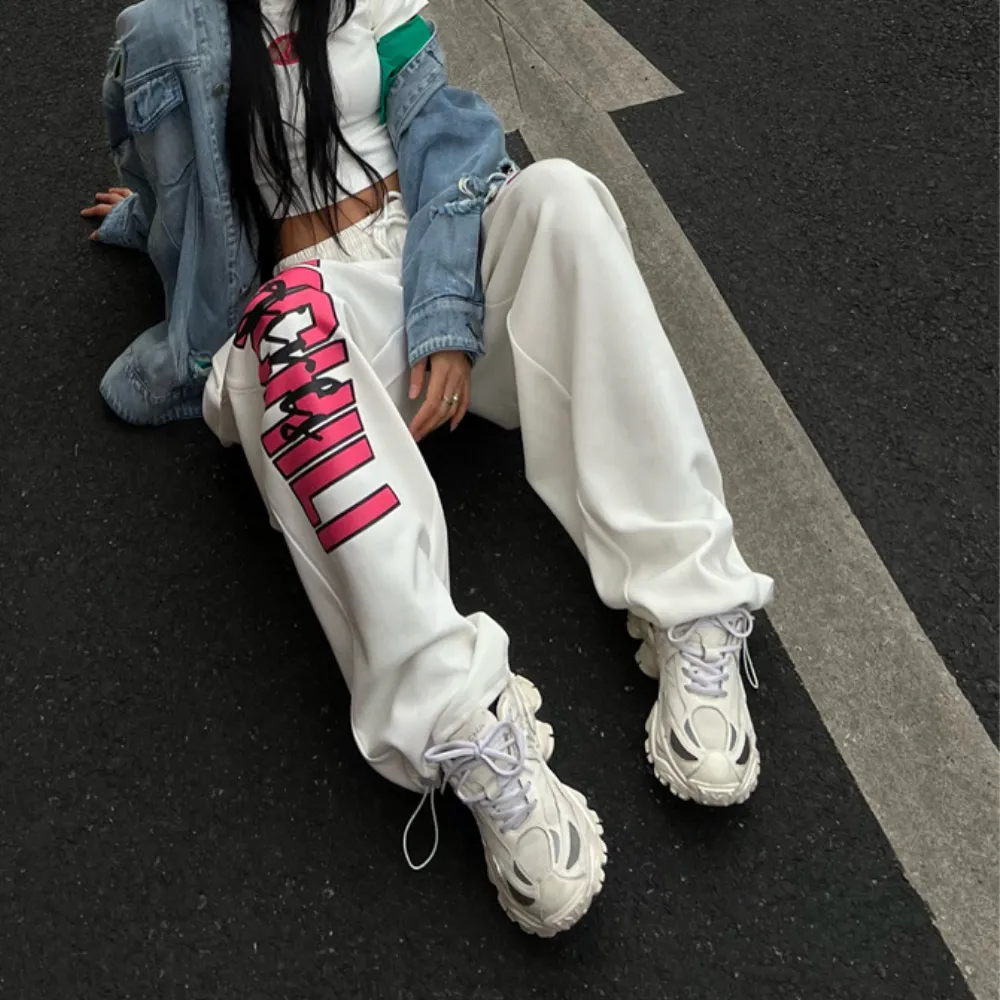 Women's Classic Letter Drawstring Sweatpants