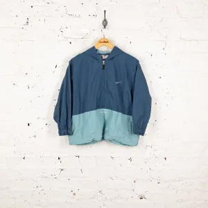 Women's Nike Hooded Windbreaker Jacket - Blue - Women's M