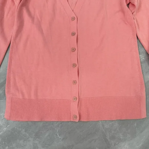 Women’s Talbots Button Front Girlfriend Cardigan Long Sleeve V-Neck Sweater XS