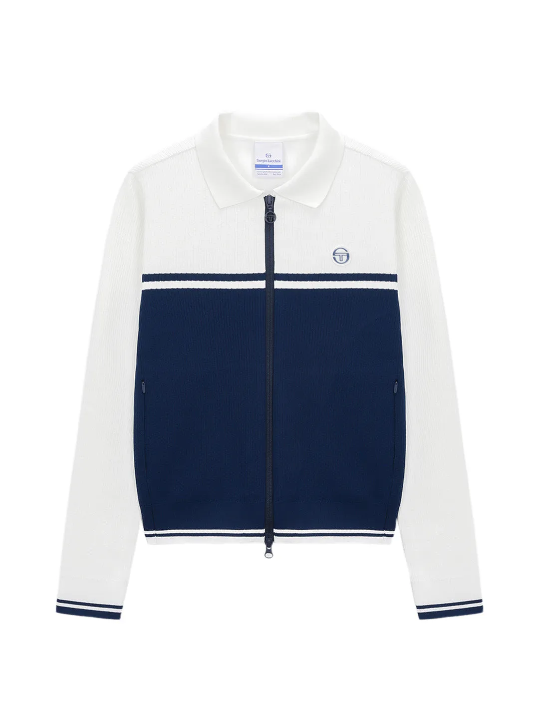 Women's Tech Knit Zip-Up Cardigan- Navy