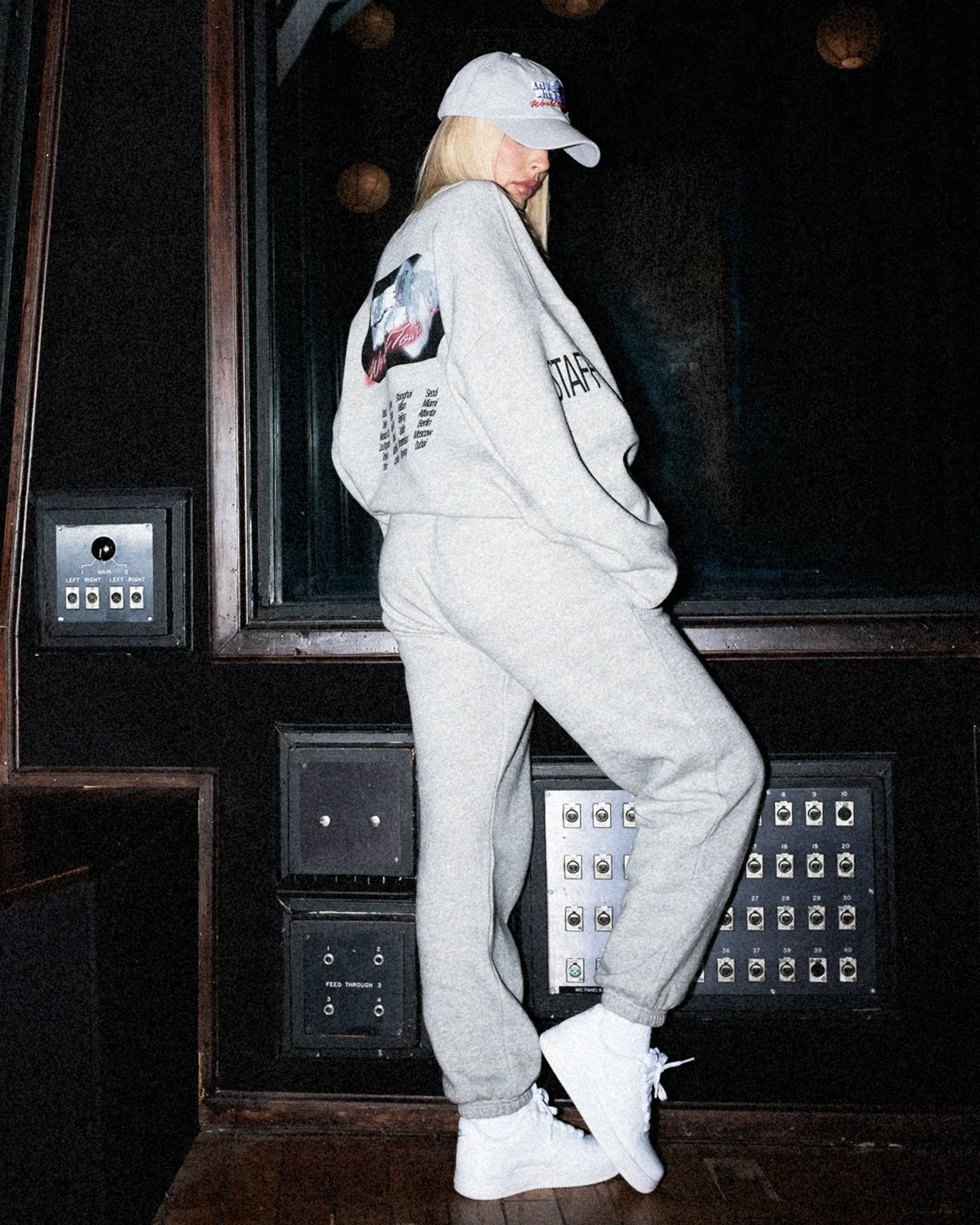 WORLD TOUR GREY SWEATPANTS