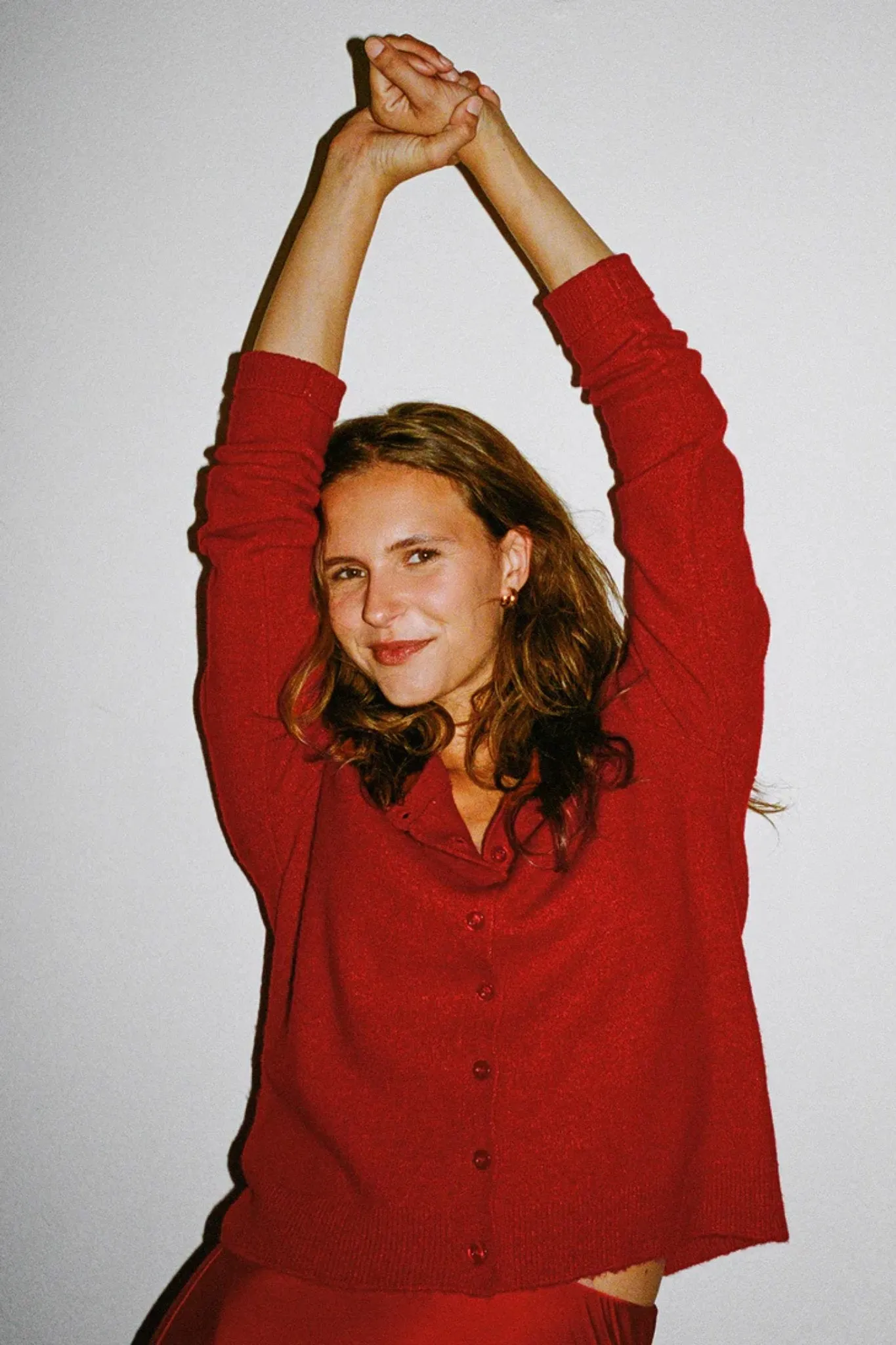 Z Supply: Outlook Cardigan in Haute Red